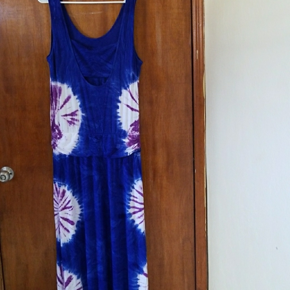 Tie dye maxi dress